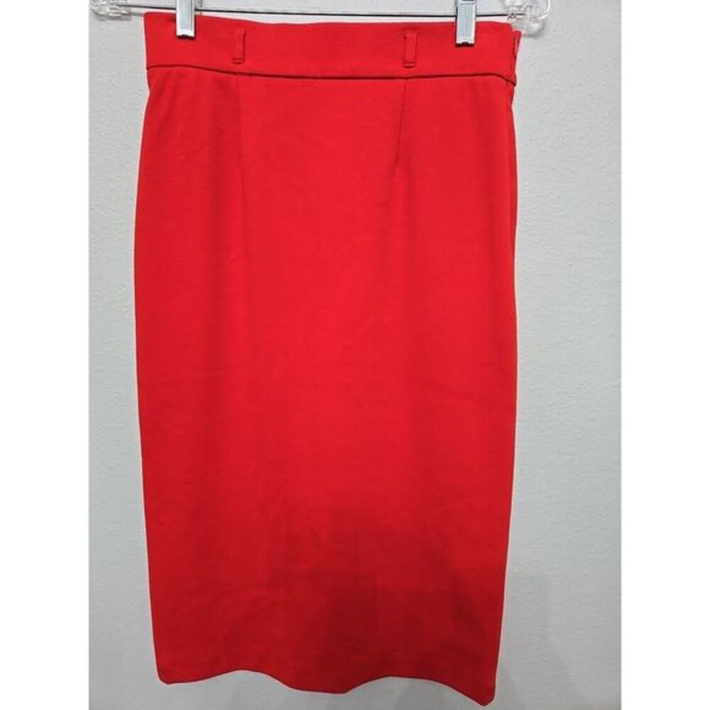 Daniel Cremieux Women's Solid Red Polyester Rayon Skirt‎ XS NWT